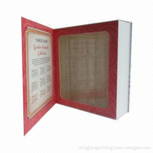 Book-shaped Candle Box, Various Colors and Sizes are Available